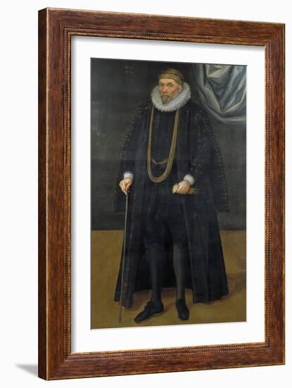 Sir John Garrard, Lord Mayor in 1601, 1618-Daniel Mytens-Framed Giclee Print