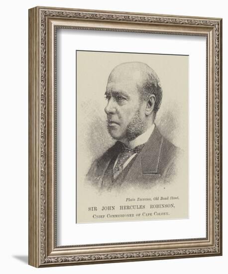 Sir John Hercules Robinson, Chief Commissioner of Cape Colony-null-Framed Giclee Print