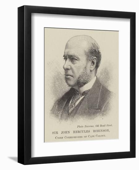 Sir John Hercules Robinson, Chief Commissioner of Cape Colony-null-Framed Giclee Print