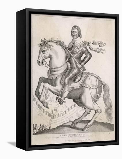 Sir John Hotham Riding 1-S Harding-Framed Stretched Canvas