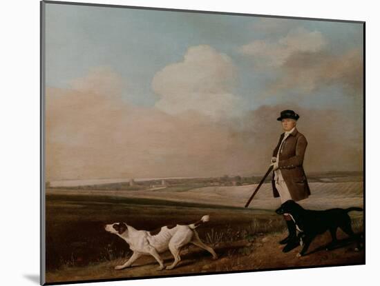 Sir John Nelthorpe, 6th Baronet out Shooting with His Dogs in Barton Field, Licolnshire, 1776-George Stubbs-Mounted Giclee Print