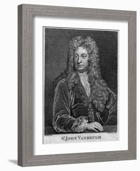 Sir John Vanbrugh, Engraved by Thomas Chambars-Godfrey Kneller-Framed Giclee Print