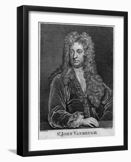 Sir John Vanbrugh, Engraved by Thomas Chambars-Godfrey Kneller-Framed Giclee Print