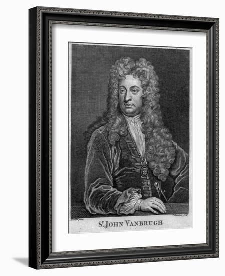 Sir John Vanbrugh, Engraved by Thomas Chambars-Godfrey Kneller-Framed Giclee Print