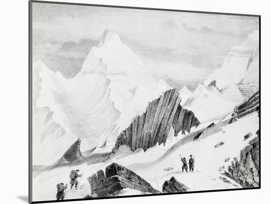 Sir Joseph Dalton Hooker at Ciuncerna Pass, from Himalayan Journals-Joseph Dalton Hooker-Mounted Giclee Print