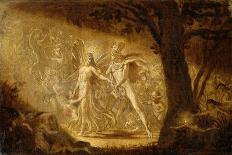 Study for the Quarrel of Oberon and Titania, C.1849 (W/C) (See also 68757)-Sir Joseph Noel Paton-Giclee Print