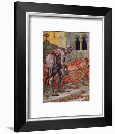 'Sir Lancelot in the Chapel Perilous', 1911-Walter Crane-Framed Giclee Print