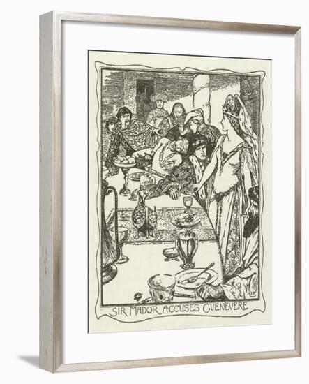 Sir Mador Accuses Guenevere-Henry Justice Ford-Framed Giclee Print