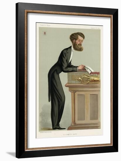 Sir Michael Hicks-Beach, 1st Earl St Aldwyn-Carlo Pellegrini-Framed Art Print