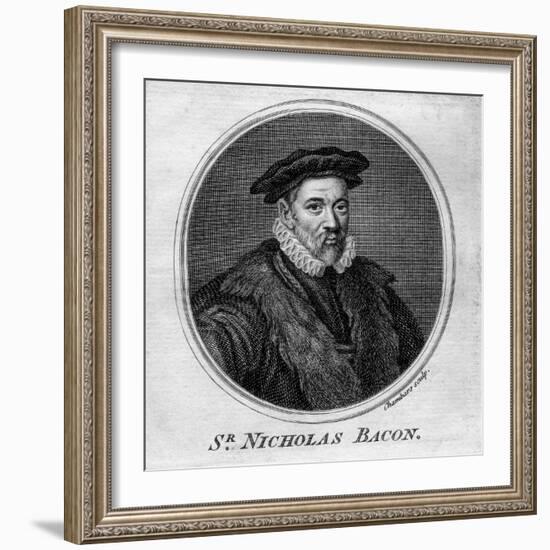 Sir Nicholas Bacon, 16th Century English Politician-T Chambars-Framed Giclee Print