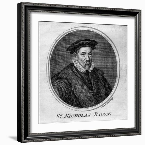 Sir Nicholas Bacon, 16th Century English Politician-T Chambars-Framed Giclee Print