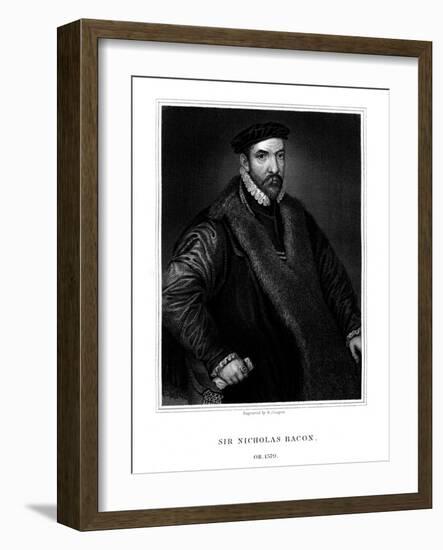 Sir Nicholas Bacon, English Politician-R Cooper-Framed Giclee Print