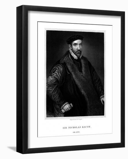Sir Nicholas Bacon, English Politician-R Cooper-Framed Giclee Print