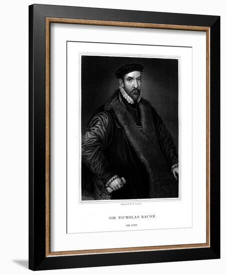 Sir Nicholas Bacon, English Politician-R Cooper-Framed Giclee Print