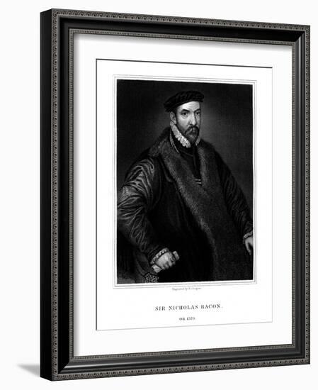 Sir Nicholas Bacon, English Politician-R Cooper-Framed Giclee Print