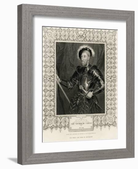 Sir Nicholas Carew-Hans Holbein the Younger-Framed Giclee Print