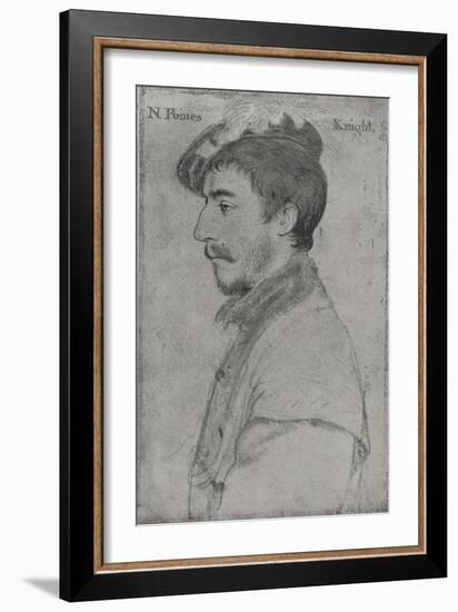 'Sir Nicholas Poyntz', c1533-1543 (1945)-Hans Holbein the Younger-Framed Giclee Print