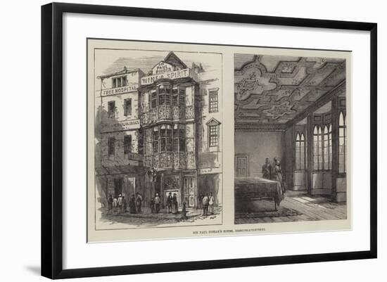 Sir Paul Pindar's House, Bishopsgate-Street-null-Framed Giclee Print