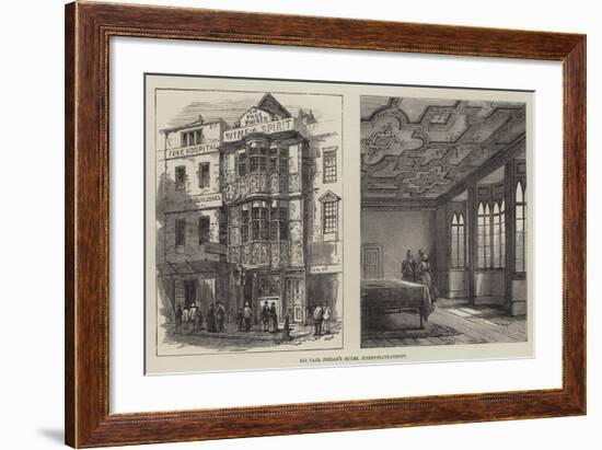 Sir Paul Pindar's House, Bishopsgate-Street-null-Framed Giclee Print