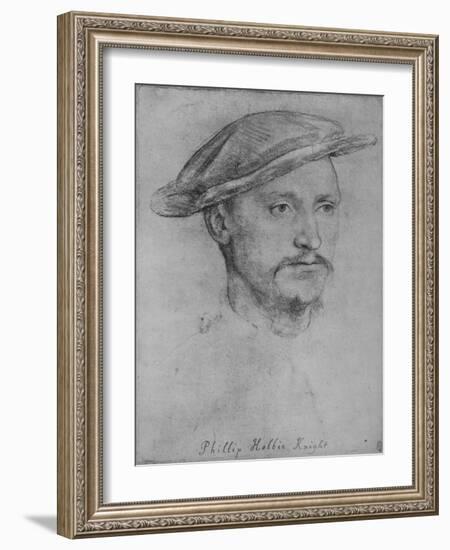 'Sir Philip Hoby', c1532-1543 (1945)-Hans Holbein the Younger-Framed Giclee Print