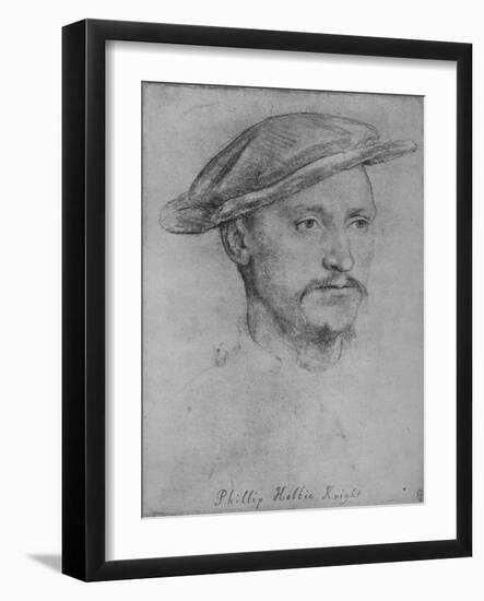 'Sir Philip Hoby', c1532-1543 (1945)-Hans Holbein the Younger-Framed Giclee Print