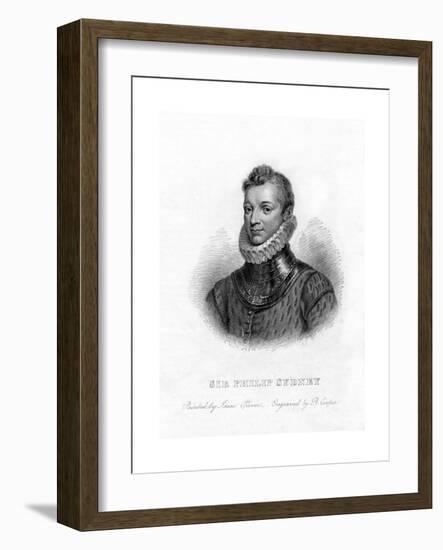 Sir Philip Sidney, English Poet, Courtier and Soldier, 19th Century-R Cooper-Framed Giclee Print