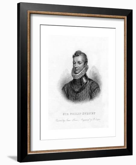 Sir Philip Sidney, English Poet, Courtier and Soldier, 19th Century-R Cooper-Framed Giclee Print