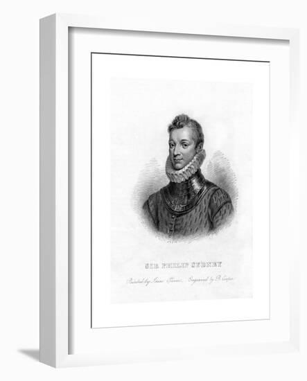 Sir Philip Sidney, English Poet, Courtier and Soldier, 19th Century-R Cooper-Framed Giclee Print