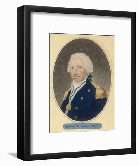 Sir Richard Onslow British Admiral of the Royal Navy-null-Framed Art Print