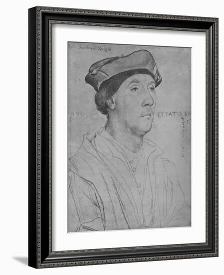 'Sir Richard Southwell', 1536 (1945)-Hans Holbein the Younger-Framed Giclee Print