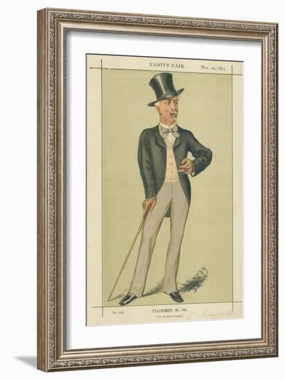 Sir Richard Wallace, the Hertford Property, 29 November 1873, Vanity Fair Cartoon-Sir Leslie Ward-Framed Giclee Print