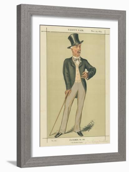 Sir Richard Wallace, the Hertford Property, 29 November 1873, Vanity Fair Cartoon-Sir Leslie Ward-Framed Giclee Print