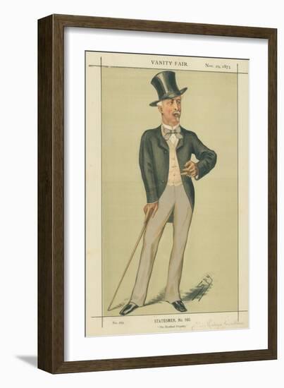 Sir Richard Wallace, the Hertford Property, 29 November 1873, Vanity Fair Cartoon-Sir Leslie Ward-Framed Giclee Print