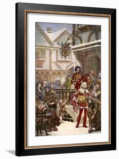 Sir Richard Whittington Distibuting Charity-Henrietta Rae-Framed Giclee Print