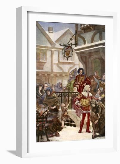 Sir Richard Whittington Distibuting Charity-Henrietta Rae-Framed Giclee Print