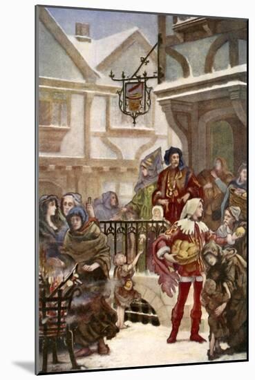 Sir Richard Whittington Distibuting Charity-Henrietta Rae-Mounted Giclee Print