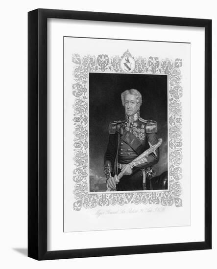 Sir Robert Henry Sale, British Soldier, 19th Century-Francis Holl-Framed Giclee Print