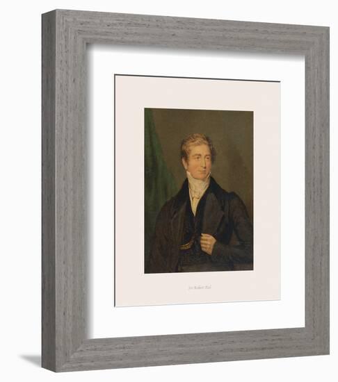 Sir Robert Peel-The Victorian Collection-Framed Premium Giclee Print