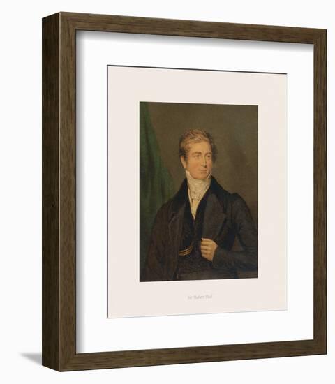 Sir Robert Peel-The Victorian Collection-Framed Premium Giclee Print