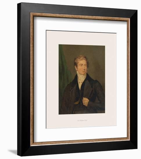 Sir Robert Peel-The Victorian Collection-Framed Premium Giclee Print