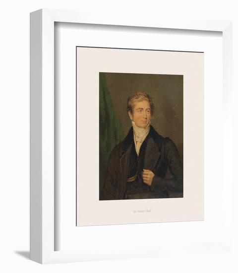 Sir Robert Peel-The Victorian Collection-Framed Premium Giclee Print