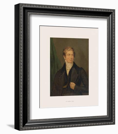 Sir Robert Peel-The Victorian Collection-Framed Premium Giclee Print