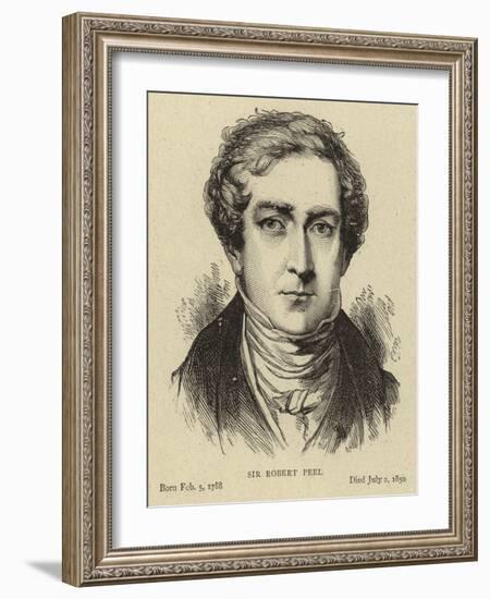 Sir Robert Peel-null-Framed Giclee Print