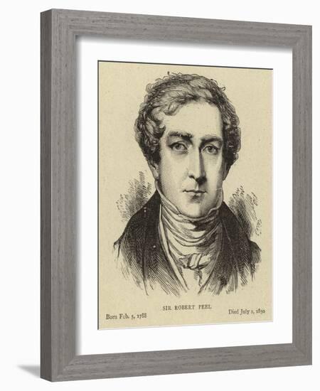 Sir Robert Peel-null-Framed Giclee Print