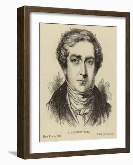 Sir Robert Peel-null-Framed Giclee Print