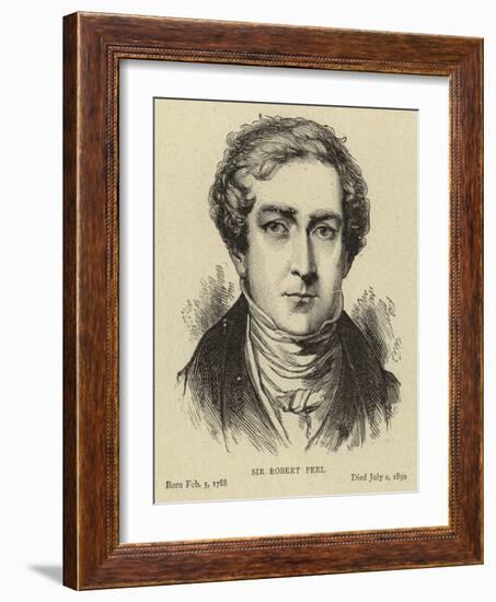Sir Robert Peel-null-Framed Giclee Print