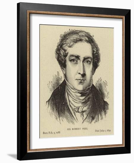 Sir Robert Peel-null-Framed Giclee Print