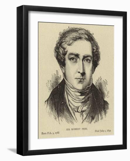 Sir Robert Peel-null-Framed Giclee Print