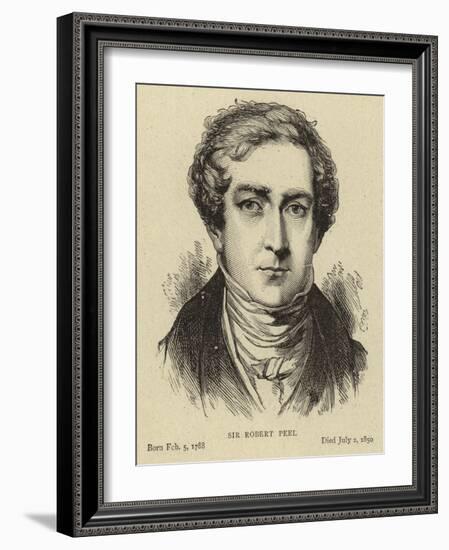 Sir Robert Peel-null-Framed Giclee Print