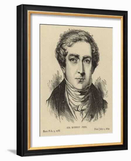 Sir Robert Peel-null-Framed Giclee Print